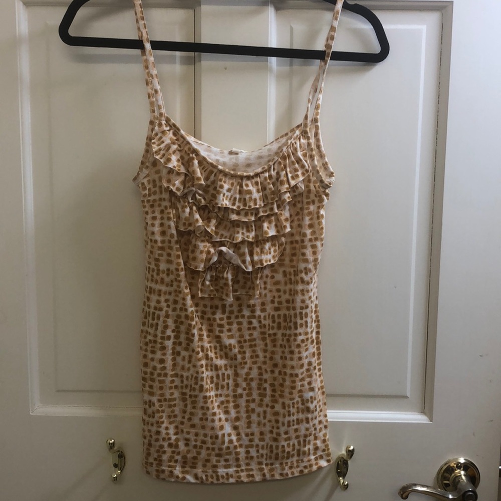 Jcrew ruffled tank top